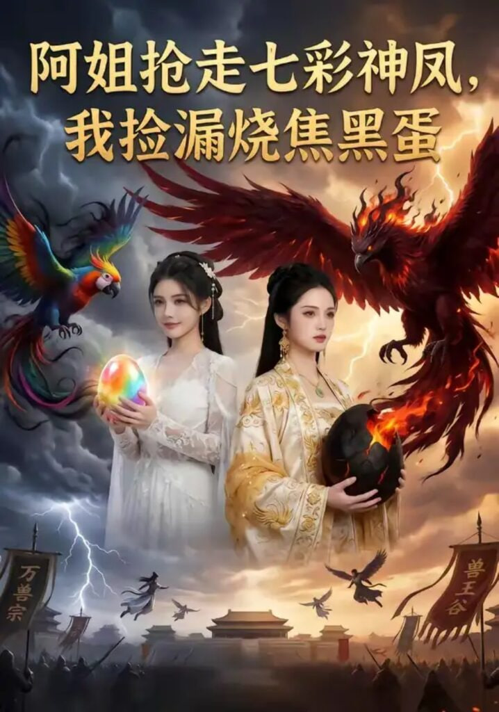 阿姐抢走七彩神凤，我捡漏烧焦黑蛋