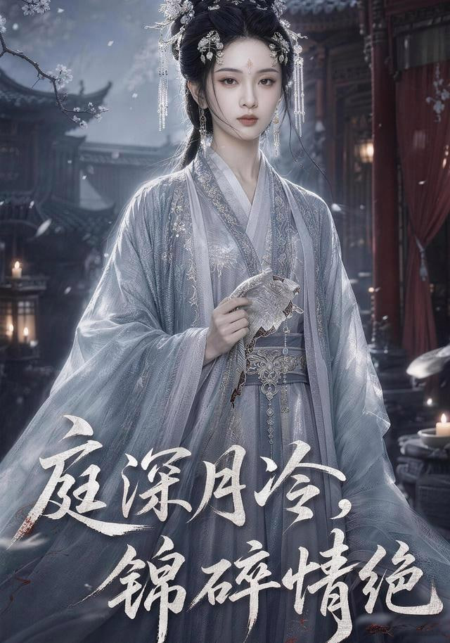 庭深月冷，锦碎情绝